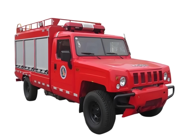 四驅單排器材消防車